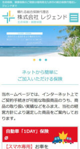 保険会社サイトイメージ