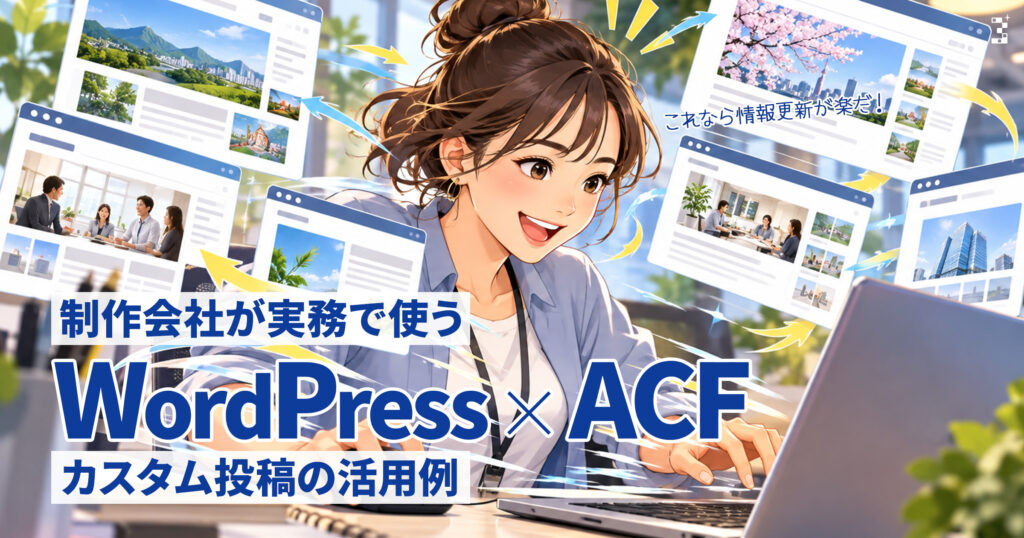 制作会社が実務で使う「WordPress×ACF」カスタム投稿の活用例